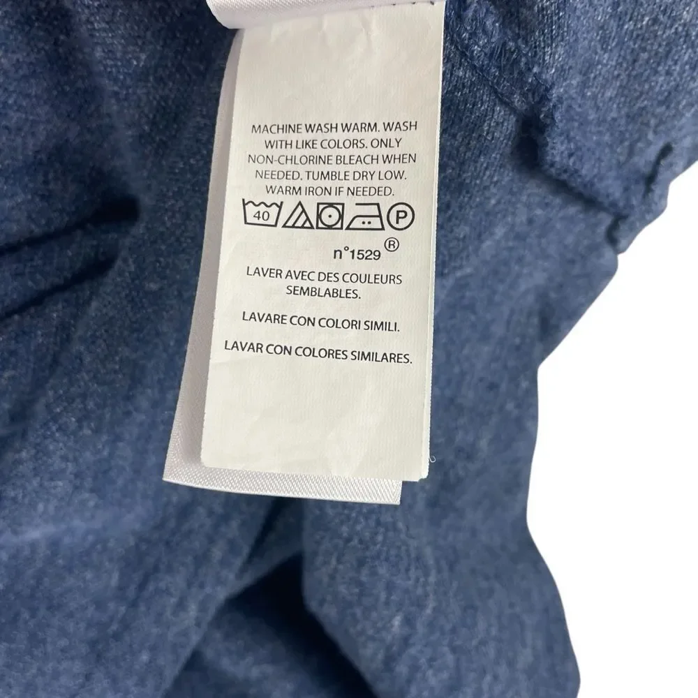 Men's Polo Ralph Lauren‎ 100% Cotton Blue Heather Polo Slim Fit XL 0302